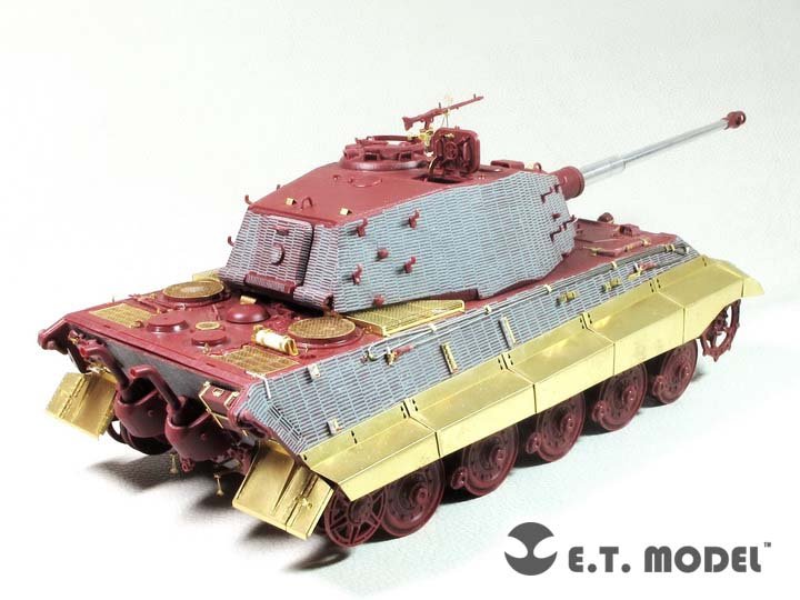 E.T. Model EA35-121 WWII German King Tiger Fender &amp;amp; Side Skirts For Meng Kit 1/35 – zdjęcie 3
