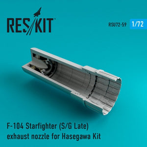 RESKIT RSU72-0059 F-104 S/G Late Starfighter exhaust nozzle for Hasegawa 1/72