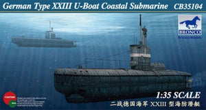 Bronco CB35104 German Type XXIII U-Boat Coastal Submarine 1/35