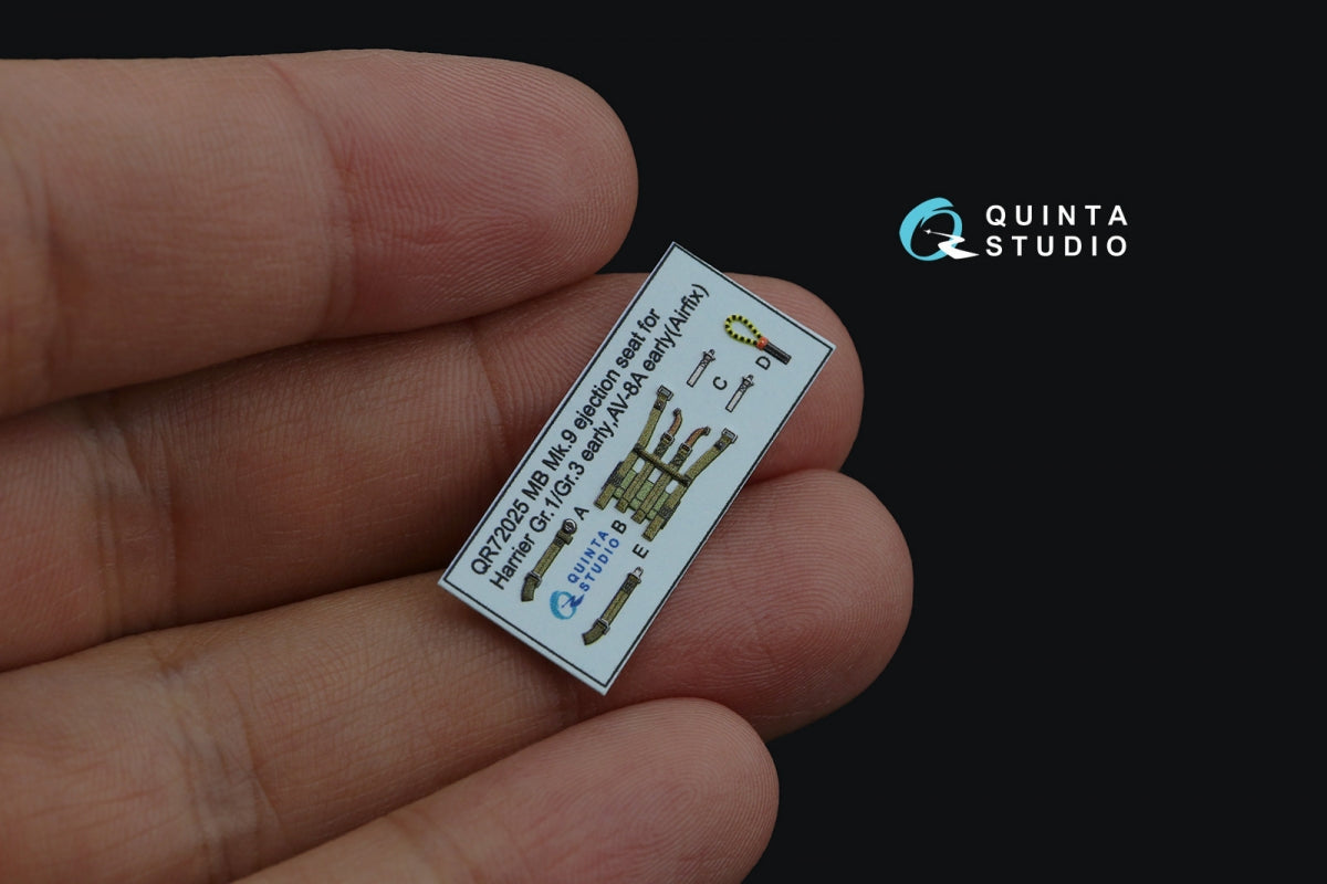 Quinta Studio QD72126 AV-8A early 3D-Printed coloured Interior on decal paper (Airfix) 1/72 – zdjęcie 8