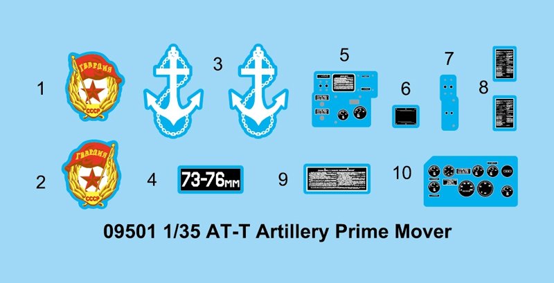 Trumpeter 09501 AT-T Artillery Prime Mover 1/35 – zdjęcie 4