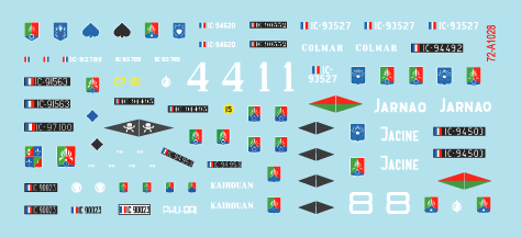 Star Decals 72-A1028 Indochine # 1. The Foreign Legion - 1er REC - Regiment Etranger Cavalerie 1/72 – zdjęcie 3