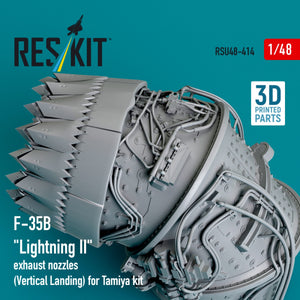 RESKIT RSU48-0414 F-35B &amp;quot;Lightning II&amp;quot; exhaust nozzles (Vertical Landing) for Tamiya kit (3D printed) 1/48 – image 3