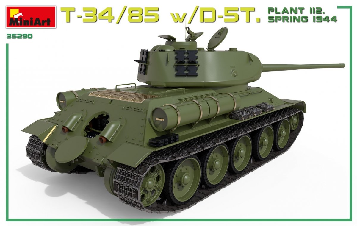 Miniart 35290 T-34/85 w/D-5T. PLANT 112. SPRING 1944. INTERIOR KIT 1/35 – zdjęcie 6