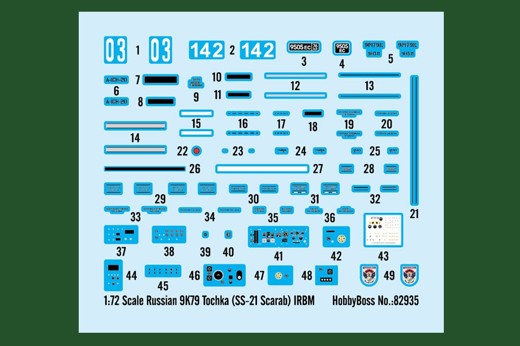 Hobby Boss 82935 Russian 9K79 Tochka SS-21 Scarab IRBM 1/72 – zdjęcie 4