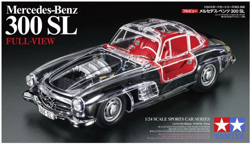 Tamiya 24366 Full-View Mercedes-Benz 300 SL 1/24 – zdjęcie 2