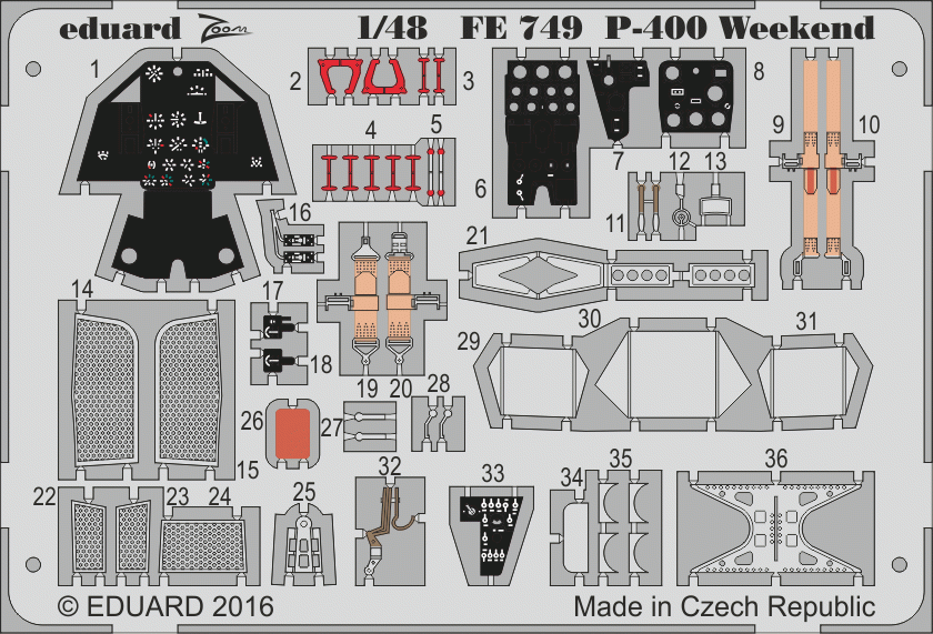 Eduard FE749 P-400 Weekend EDUARD 1/48