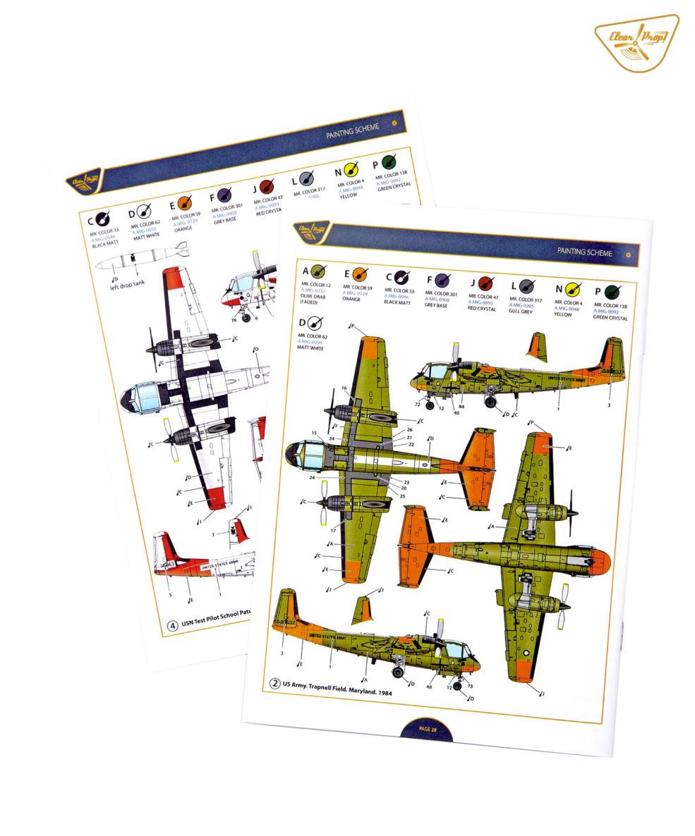 Clear Prop! CP72038 OV-1B Mohawk &amp;quot;Pilot School&amp;quot; ADVANCED KIT 1/72 – immagine 31