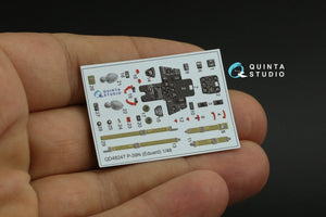 Quinta Studio QD48247 P-39 3D-Printed &amp;amp; coloured Interior on decal paper ( Eduard ) 1/48 – immagine 12