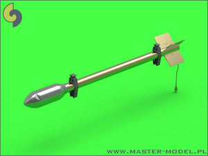 Master AM-24-011 British 3in Rocket RP-3 with 60LB SAP heads (8pcs) 1/24 – immagine 2