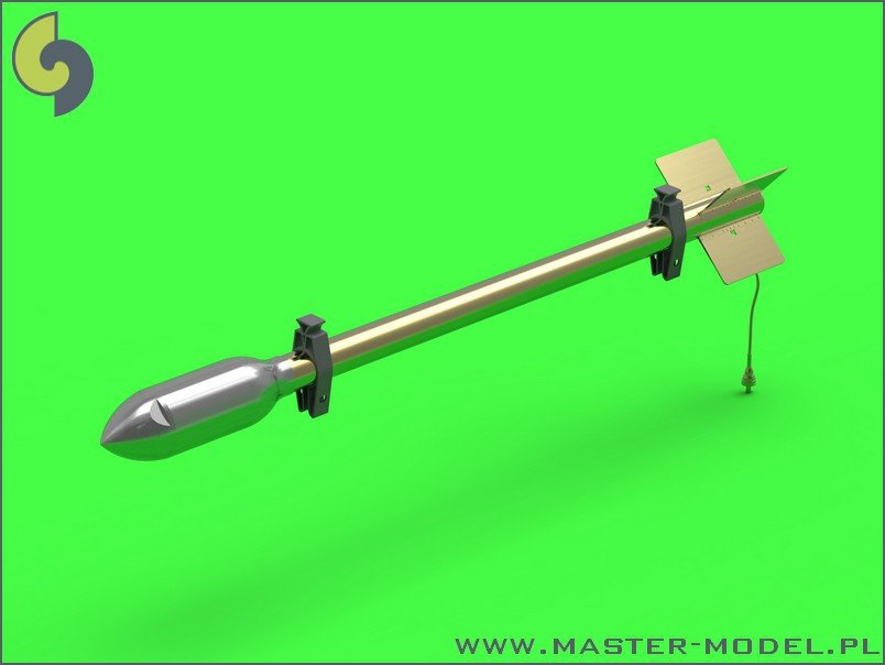 Master AM-24-011 British 3in Rocket RP-3 with 60LB SAP heads (8pcs) 1/24 – immagine 2