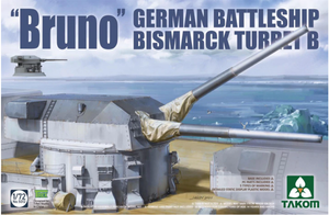 Takom 5012 &amp;#39;Bruno&amp;#39; German Battleship Bismarck Turret B 1/72