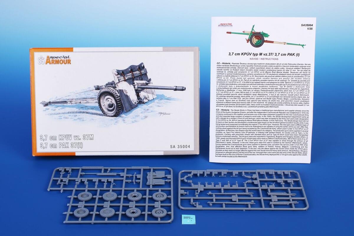 Special Armor 35004 3.7 cm KPUV vz.37M / 3.7 cm PaK M 37(t) 1/35 – image 2