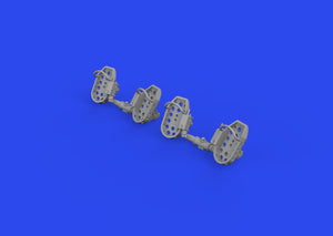 Eduard 648874 Bf 109E rudder pedals late PRINT 1/48 – image 4