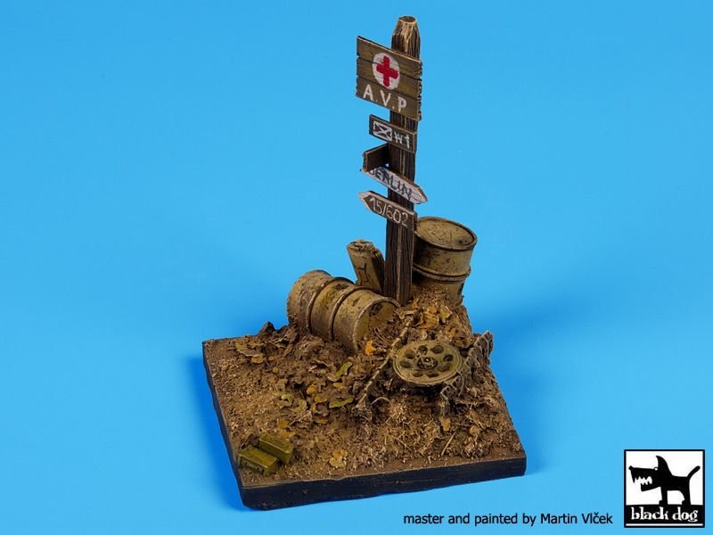 Black Dog D35042 Road signs base 1/35 – zdjęcie 3