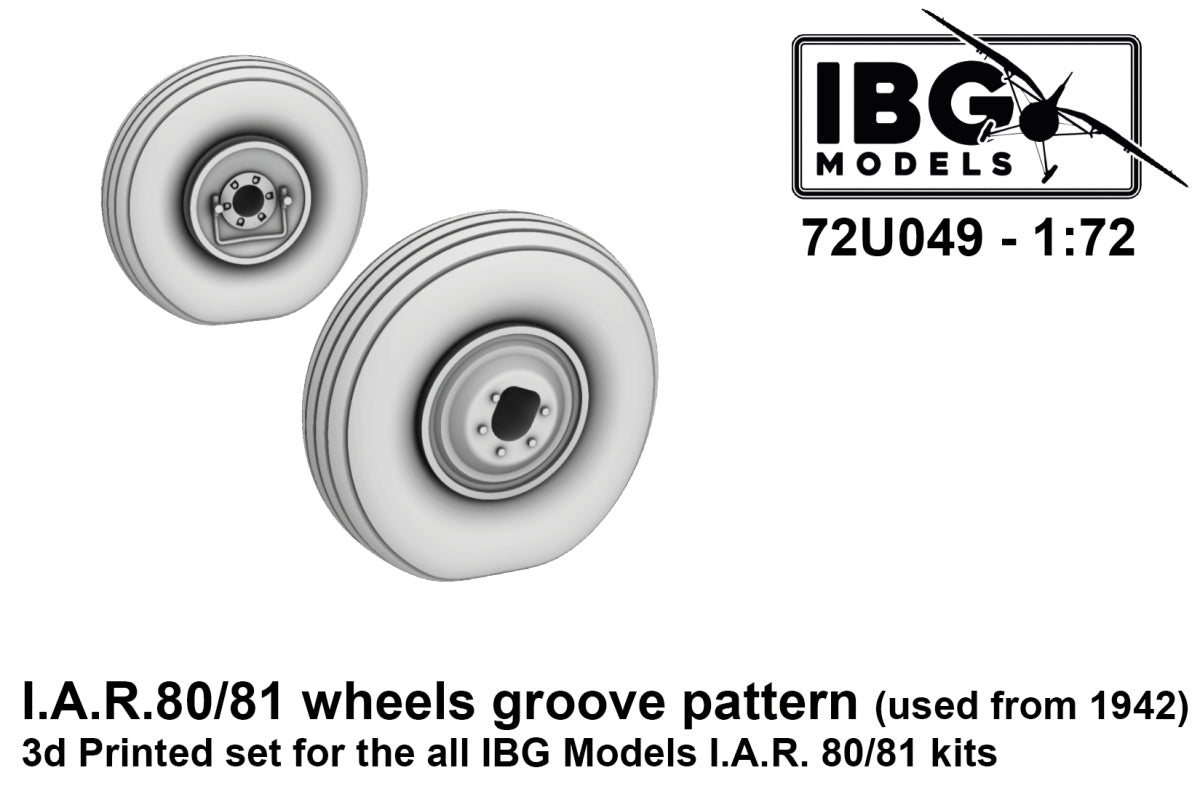 IBG 72U049 I.A.R. 80/81 Wheels Groove Pattern (used from 1942) 1/72