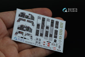 Quinta Studio QD32082 F-5F-2 3D-Printed coloured Interior on decal paper (KittyHawk) 1/32 – zdjęcie 3