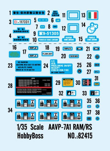 Hobby Boss 82415 AAVP-7A1 RAM/RS 1/35 – zdjęcie 4