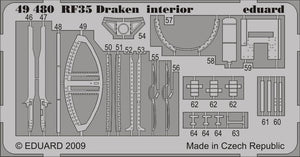 Eduard 49480 RF-35 Draken interior S. A. 1/48 Hasegawa