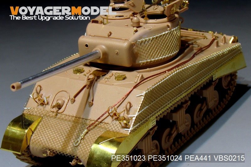 Voyager Model PE351023 WWII US M4A3 (76) w Mid Tank Basic For MENG TS-043 1/35 – zdjęcie 14