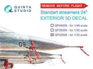 Quinta Studio QP32008 Remove Before Flight standart external streamer 24, 20 Pcs 1/32