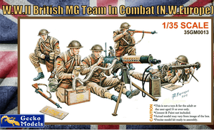Gecko Models 35GM0013 WWII BRITISH MG TEAM IN COMBAT 1/35