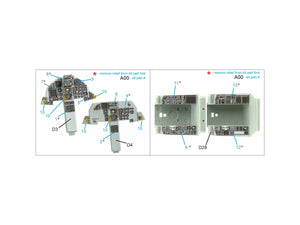 Quinta Studio QDS-48415 F-15D 3D-Printed coloured Interior on decal paper (Academy) (Small version) 1/48 – zdjęcie 2