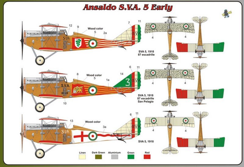 Fly 48006 Ansaldo S.V.A. 5 Early 1/48 – Bild 2