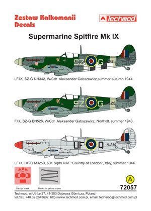 Techmod 72057 - Supermarine Spitfire IX 1/72 – immagine 2