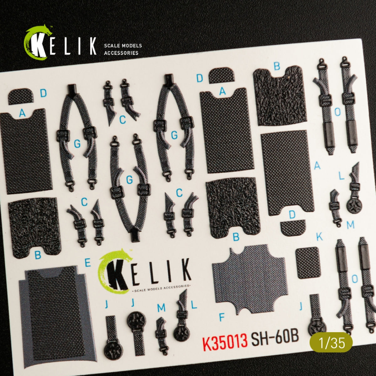 KELIK K35013 SH-60B INTERIOR 3D DECALS FOR KITTY HAWK KIT 1/35 – zdjęcie 4