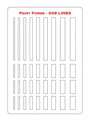Paint Forge PFST009L STENCIL - LINES – zdjęcie 2