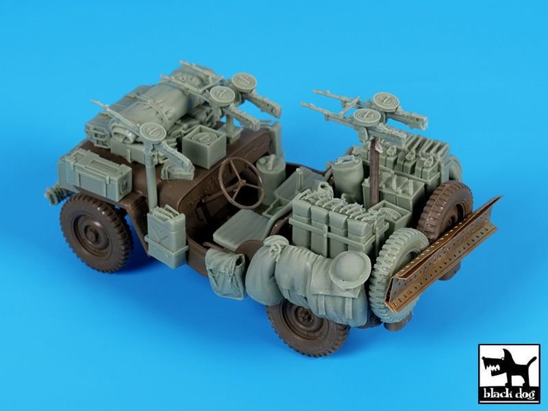 Black Dog T35224 British SAS jeep Africa accessories set 1/35 – zdjęcie 2