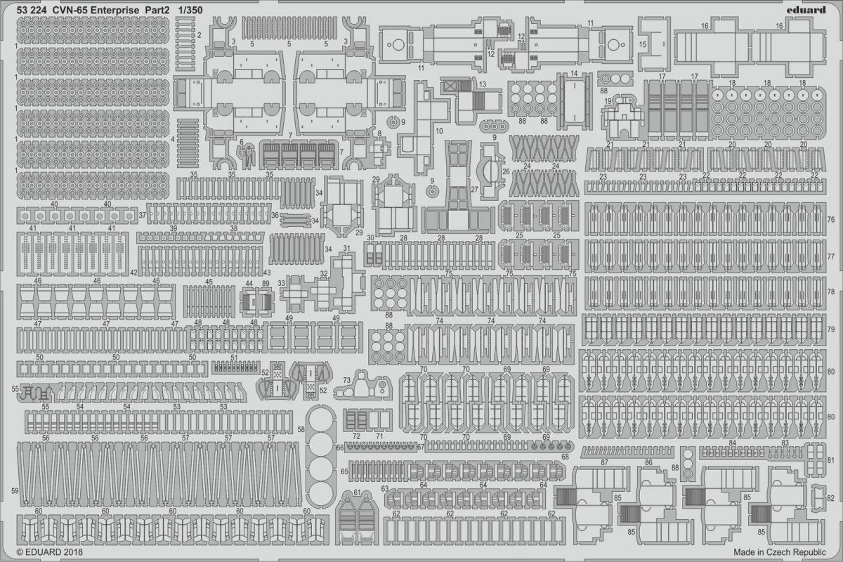 Eduard 53224 CVN-65 Enterprise pt.2 TAMIYA 1/350