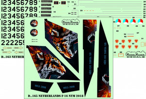 ModelMaker Decals D48165 Netherlands F-16 NTM 2018 1/48 – immagine 2