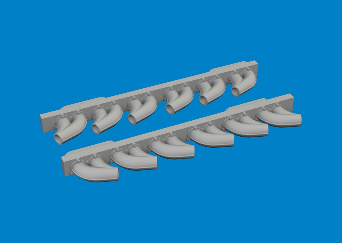 Eduard 6481050 P-39 exhaust stacks rounded PRINT ARMA HOBBY 1/48 – zdjęcie 2