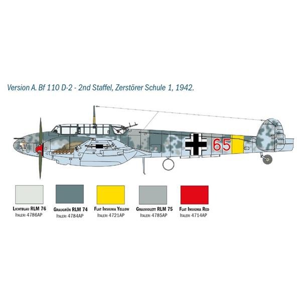 Italeri 2794 MESSERSCHMITT BF-110 C/D 1/48 – zdjęcie 6