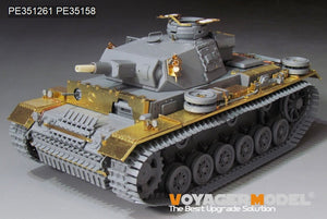 Voyager Model PE351261 WWII German Pz.KPfw.III Ausf.N early version upgrade set basic For DRAGON 6606 1/35 – immagine 3