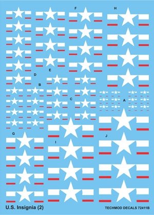 Techmod 72411 - Insignes américains (1/72)