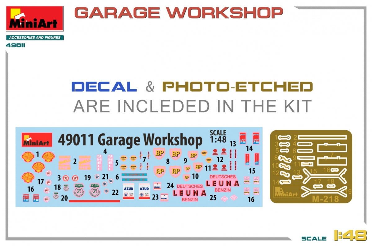 MiniArt 49011 GARAGE WORKSHOP 1/48 – zdjęcie 2