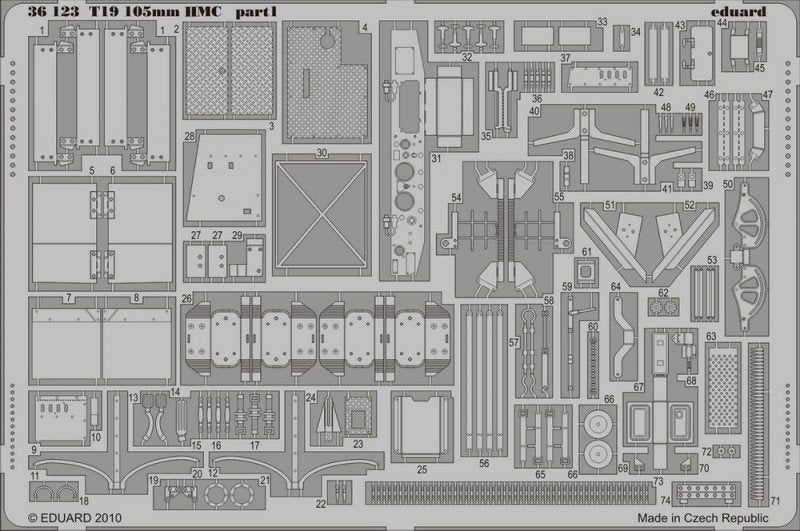 Eduard 36123 T19 105mm HMC 1/35 Dragon – zdjęcie 2