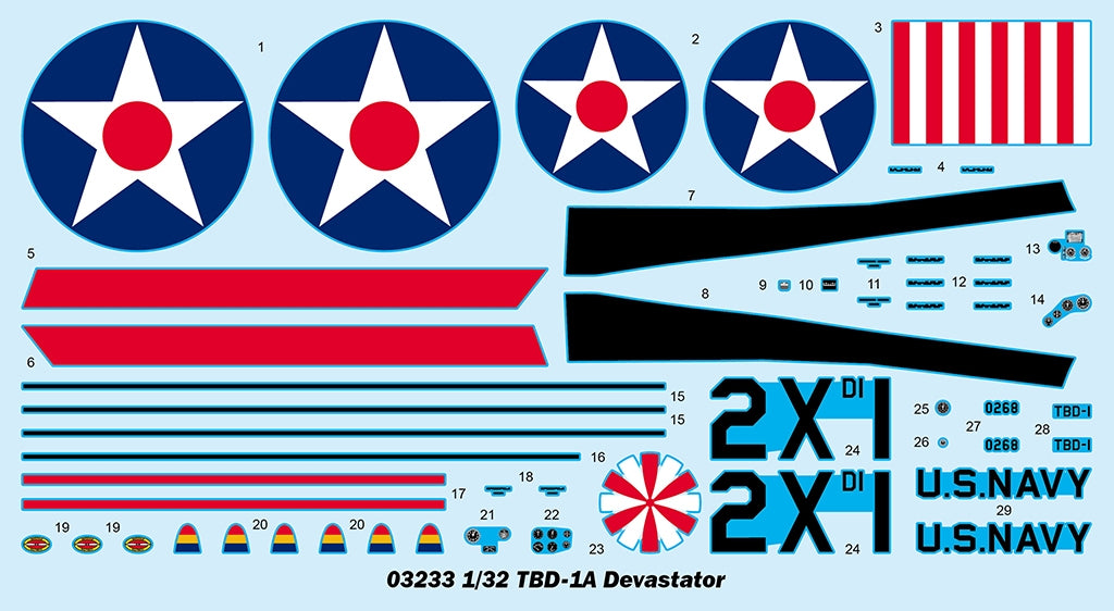 Trumpeter 03233 TBD-1A Devastator 1/32 – zdjęcie 5