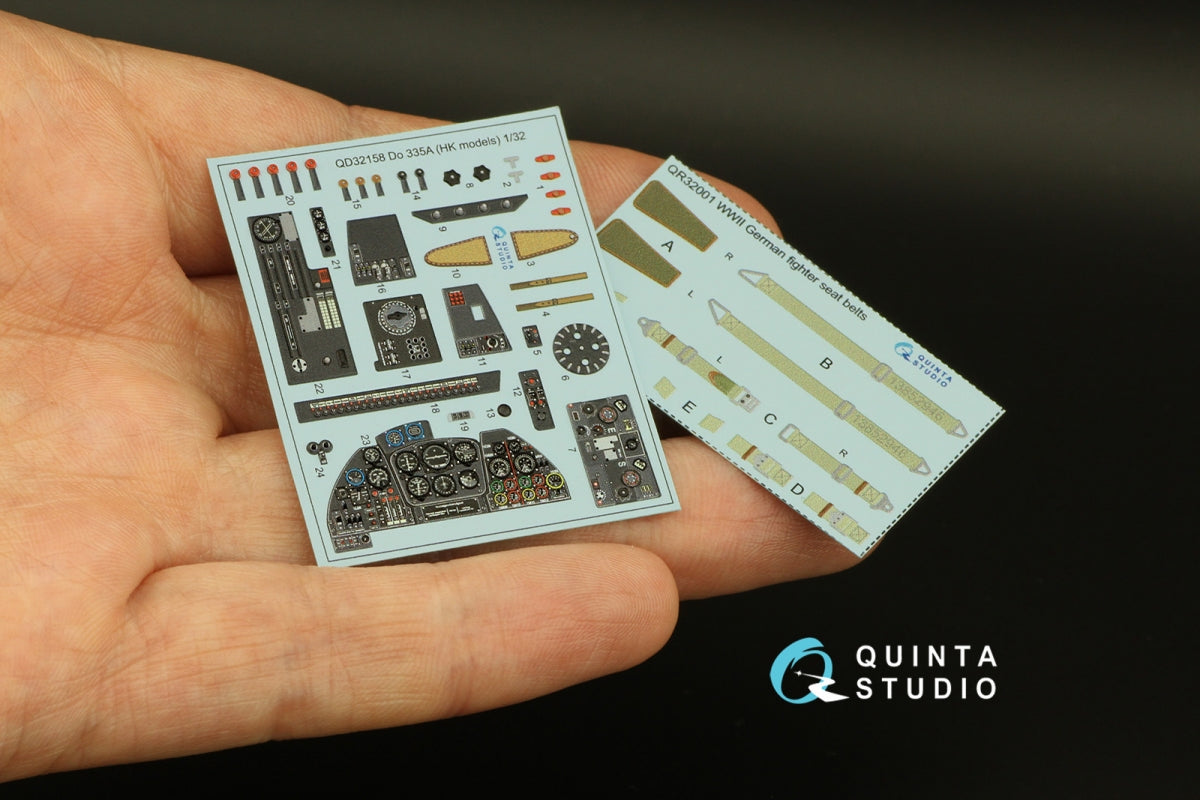 Quinta Studio QD32158 Do 335A 3D-Printed &amp;amp; colored Interior on decal paper (HK models) 1/32 – image 5