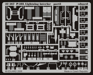 Eduard 32567 P-38L interior TRUMPETER 02227 1/32 – zdjęcie 2