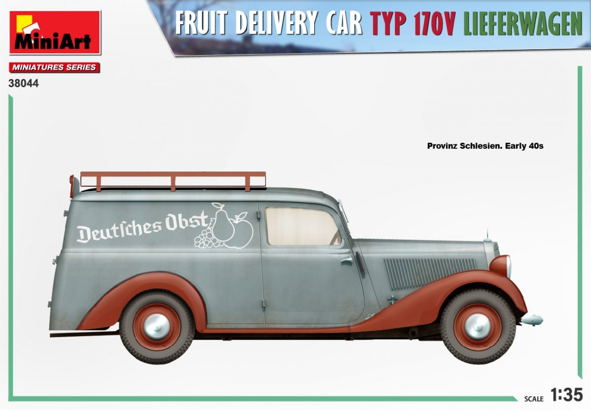 MiniArt 38044 FRUIT DELIVERY VAN TYP 170V LIEFERWAGEN 1/35 – image 3
