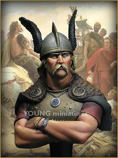 Young Miniatures YH1810 Vercingetorix Gallic Wars, B.C 52 1/10