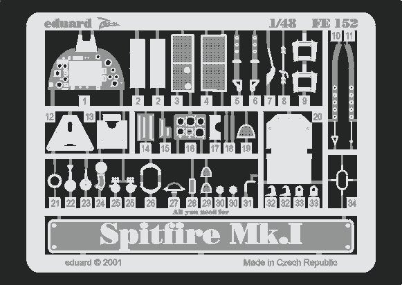 Eduard FE152 Spitfire Mk. And 1/48 Tamiya