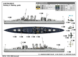 Trumpeter 06734 HMS Cornwall 1/700 – image 4