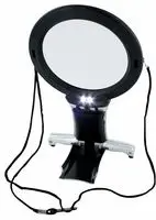 Lightcraft LC1850 Dual Purpose Neck &amp;amp; Desk Magnifier / Lupa LED na szyję i na biurko, z soczewką 4, powiększenie 2x i 6x