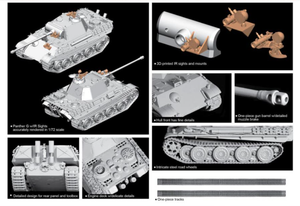 Dragon 7697 Panther G Steel Wheel w/IR Sights 1/72 – zdjęcie 2