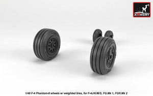 Armory Models AW48325 F-4 Phantom-II wheels w/ weighted tires, late 1/48 – zdjęcie 2